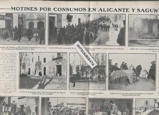 Collection Magazines and Newspapers: REVISTA A&Ntilde;O 1907 MOTINES MANIFESTACIONES OBRERAS ALICANTE SAGUNTO FUTBOL MADRID