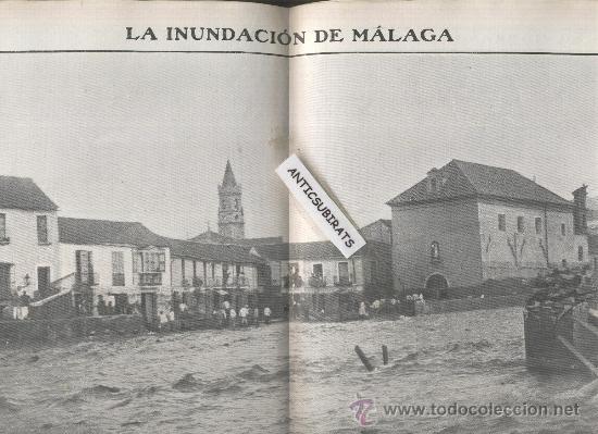 Collection Magazines and Newspapers: REVISTA A&Ntilde;O 1907 REPORTAJE SOBRE LA INUNDACION DE MALAGA PUENTE DE LA AURORA.TRINIDAD PERCHEL CARMEN