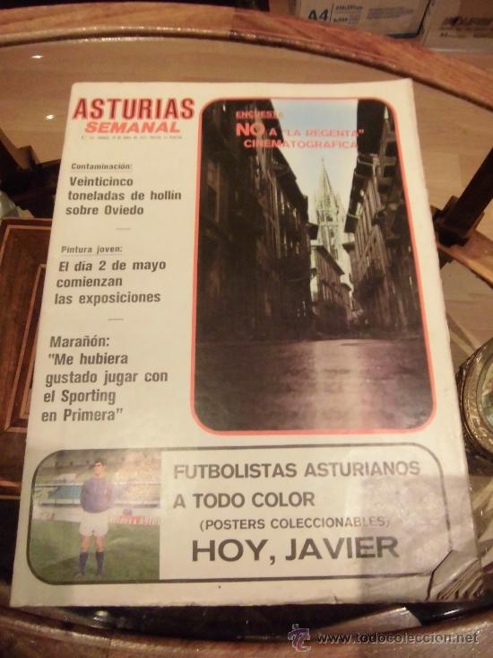 Coleccionismo de revistas y peri&oacute;dicos: ASTURIAS SEMANAL N&ordm; 152.-1972.POSTER DE JAVIER.-SAMA EN SIETE PROBLEMAS.NO A LA REGENTA CINEMATOGRAF