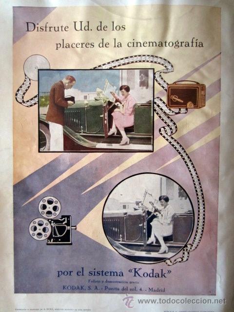 Coleccionismo de revistas y peri&oacute;dicos: * CINE * Publicidad sistema Kodak cinematograf&iacute;a  - 1929