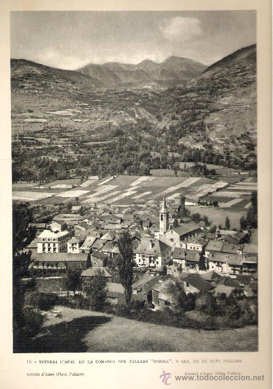 Colecionismo de Revistas e Jornais: ESTERRI D'ANEU  -PALLARS SOBIRA-  HOJA LIBRO *CATALU&Ntilde;A  DE CARLOS SOLDEVILA 1951