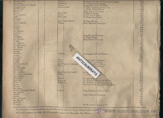 Coleccionismo de revistas y peri&oacute;dicos: BOLETIN DE VIZCAYA A&Ntilde;O 1891 TRIANO BASAURI GALDAMES SAN PEDRO ABANTO MATAMOROS VEDIA OLLARGAN BILBAO