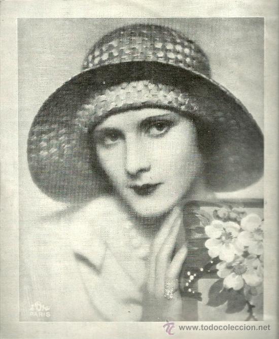 Coleccionismo de revistas y peri&oacute;dicos: * MODA * CINE *  MME. ARLETTE MARCHAL   - 1929
