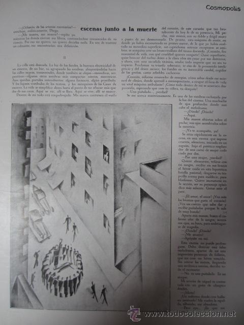 Coleccionismo de Revistas y Peri&oacute;dicos: Escenas junto a la muerte / por Benjam&iacute;n Jarn&eacute;s con ilustraciones de Climent - 1930