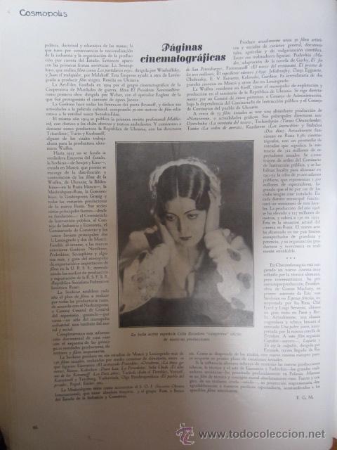 Coleccionismo de revistas y peri&oacute;dicos: * CINE * Celia Escudero, Fray Wray, Al Jolson, Leatrice Joy, Blanquita Rodr&iacute;guez...   - 1930