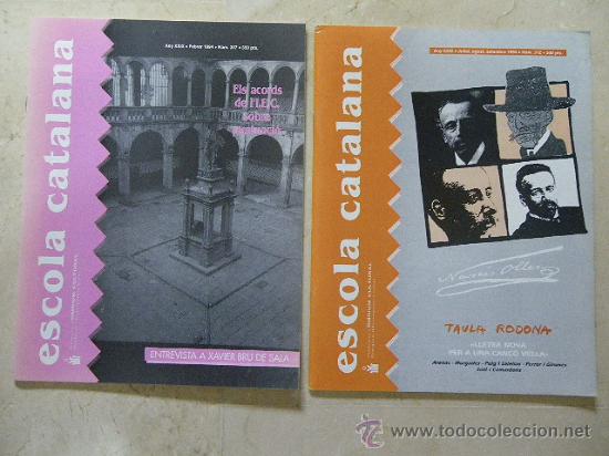 Coleccionismo de Revistas y Peri&oacute;dicos: Revista: escola catalana., n&ordm; 307 y 309, de 1994. (una no sale en la foto)
