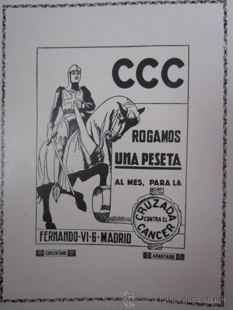 Coleccionismo de Revistas y Peri&oacute;dicos: Publicidad Cruzada contra el C&aacute;ncer CCC  - 1930