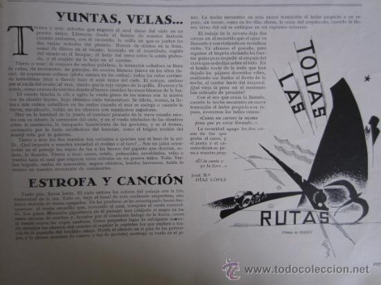 Coleccionismo de Revistas y Peri&oacute;dicos: Yuntas, velas : estrofa y canci&oacute;n / Jos&eacute; M&ordf; D&iacute;az L&oacute;pez ; con dibujo de Serny - 1930