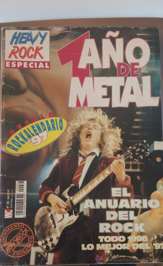 Collectionnisme de Revues et Journaux: REVISTA HEAVY ROCK ESPECIAL 1997 ROCKALENDARIO AC DC MUSICA