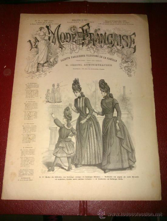 Coleccionismo de Revistas y Peri&oacute;dicos: LA MODE FRANCAISE. REVISTA, GAZETTE PARISIENNE. 1888. N&ordm; 36. YVON PHENOEL, BULLETIN DE BOURSE...