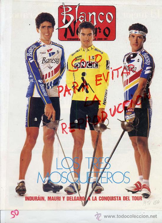 Coleccionismo de revistas y peri&oacute;dicos: CICLISMO 1991 IN  DURAIN-DELGADO-MAURI A LA CONQUISTA DEL TOUR HOJA PORTADA REVISTA