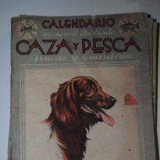 Coleccionismo de Revistas y Periódicos: CALENDARIO MENSUAL ILUSTRADO CAZA Y PESCA. 1943. Nº 1. ¡MI GENERAL! LA PESACA FLUVIAL. Lote 117881911