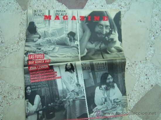 Coleccionismo de Revistas y Peri&oacute;dicos: MAGAZINE EL MUNDO, N&ordm; 495, LAS FOTOS QUE NUNCA VIO JOHN LENNON