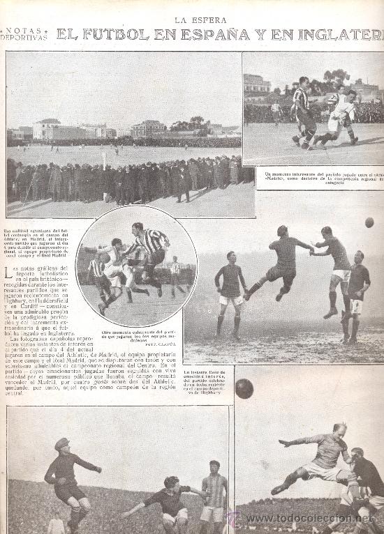 Coleccionismo de revistas y peri&oacute;dicos: REVISTA 1922 VILLA VELAZQUEZ FUTBOL ESPA&Ntilde;A INGLATERRA GREGORIO MARA&Ntilde;ON GILI ROIG ALVAREZ SOTOMAYOR