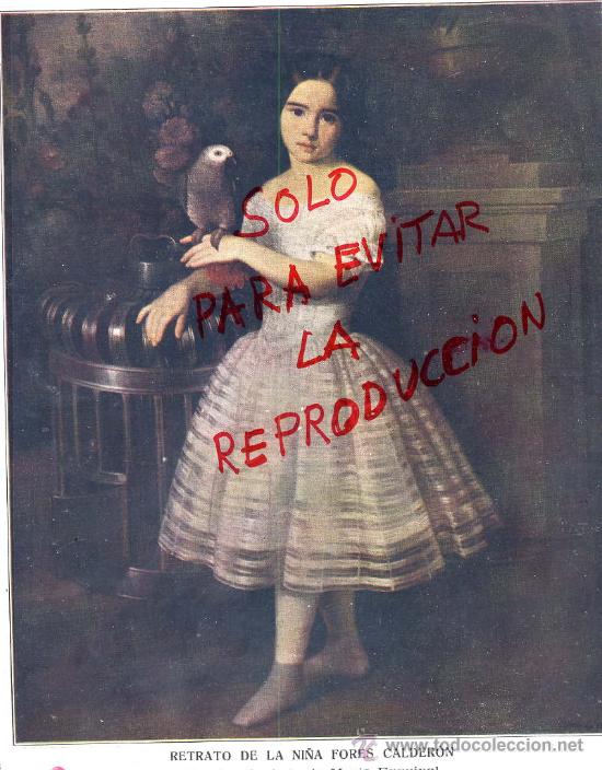 Coleccionismo de Revistas y Peri&oacute;dicos: FLORES CALDERON 1919 RETRATO NI&Ntilde;A  ANTONIO MARIA ESQUIVEL HOJA REVISTA