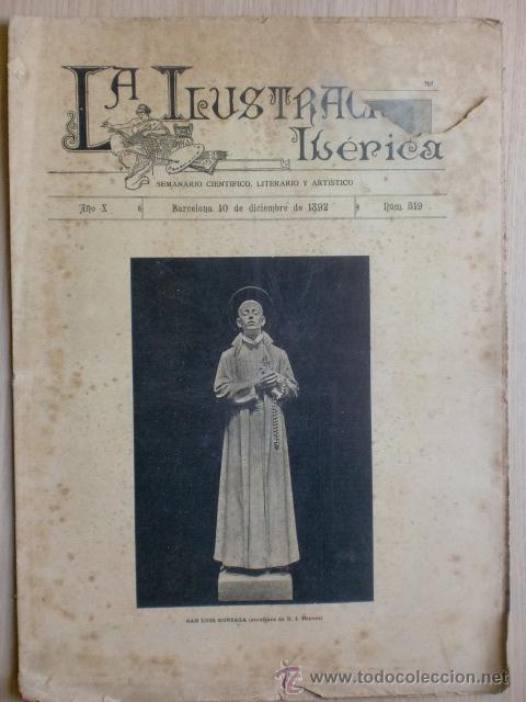 Coleccionismo de Revistas y Peri&oacute;dicos: REVISTA LA ILUSTRACION IBERICA. A&Ntilde;O X. N&ordm; 519. BARCELONA 10 DICIEMBRE 1892. VER DESCRIPCION