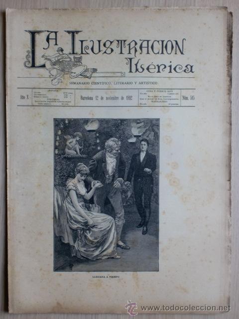Coleccionismo de Revistas y Peri&oacute;dicos: REVISTA LA ILUSTRACION IBERICA. A&Ntilde;O X. N&ordm; 515. BARCELONA. 12 NOVIEMBRE 1892. VER DESCRIPCION