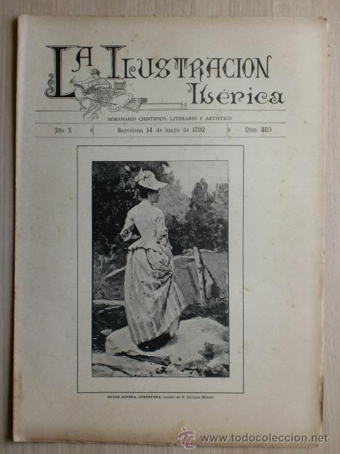 Coleccionismo de Revistas y Peri&oacute;dicos: REVISTA LA ILUSTRACION IBERICA. A&Ntilde;O X. N&ordm; 490. BARCELONA. 14 MAYO 1892. VER DESCRIPCION