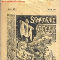 Coleccionismo de Revistas y Periódicos: SEMANARIO CATÓLICO DE REUS. N.º 22. Lote 35518953