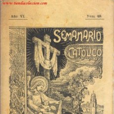 Coleccionismo de Revistas y Periódicos: SEMANARIO CATÓLICO DE REUS. N.º 49. Lote 35519992