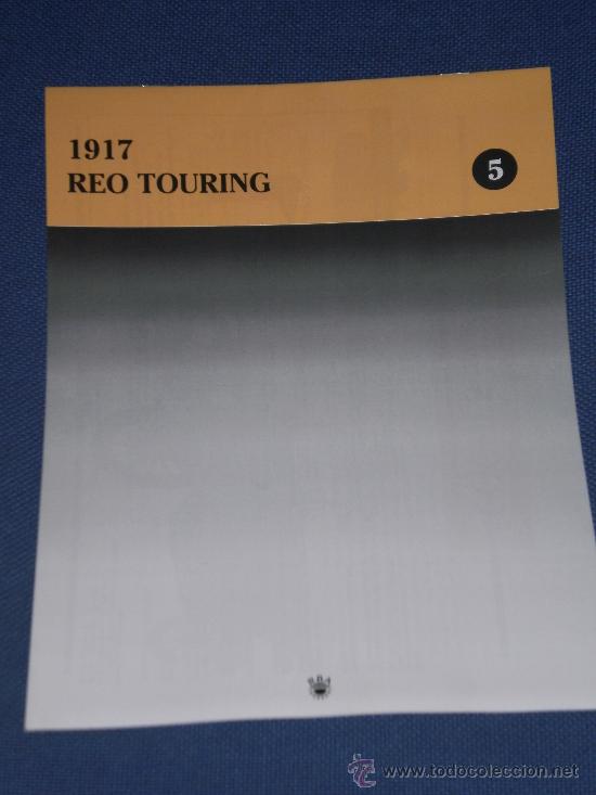 Coleccionismo de revistas y peri&oacute;dicos: FASCICULO NUMERO 5 COCHES DE EPOCA ( 1917-REO TOURING) RBA EDITORES . A&Ntilde;O 2005. NO INCLUYEN MAQUETAS