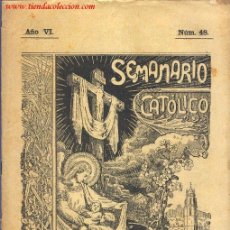Coleccionismo de Revistas y Periódicos: SEMANARIO CATÓLICO DE REUS. N.º 48. Lote 35528830