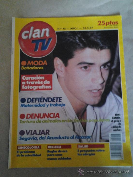Collection Magazines and Newspapers: CLAN TV TONI CANTO SABADO NOCHE
