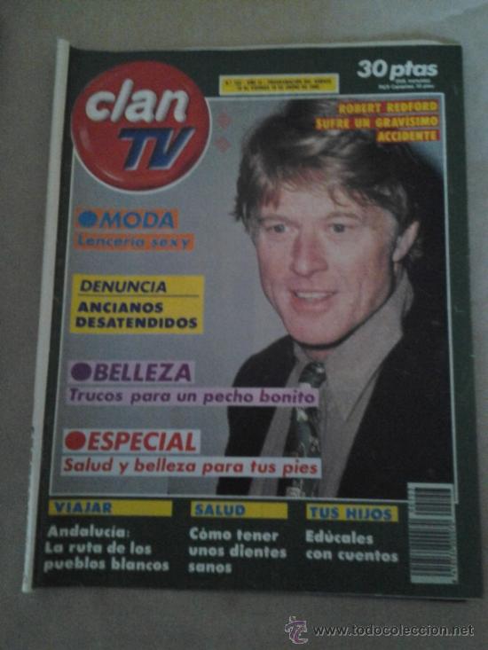 Collection Magazines and Newspapers: CLAN TV ROBERT REDFORD