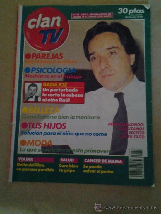 Collection Magazines and Newspapers: CLAN TV I&Ntilde;AKI GABILONDO RETRO TV