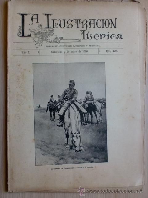 Coleccionismo de Revistas y Peri&oacute;dicos: REVISTA LA ILUSTRACION IBERICA. A&Ntilde;O X. N&ordm; 488. BARCELONA. 7 MAYO 1892. VER DESCRIPCION