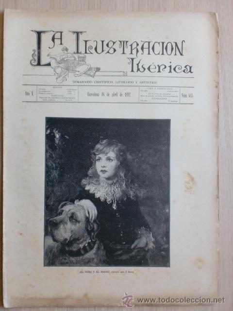 Coleccionismo de Revistas y Peri&oacute;dicos: REVISTA LA ILUSTRACION IBERICA. A&Ntilde;O X. N&ordm; 485. BARCELONA. 16 ABRIL 1892. VER DESCRIPCION