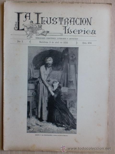 Coleccionismo de Revistas y Peri&oacute;dicos: REVISTA LA ILUSTRACION IBERICA. A&Ntilde;O X. N&ordm; 484. BARCELONA. 9 ABRIL 1892. VER DESCRIPCION