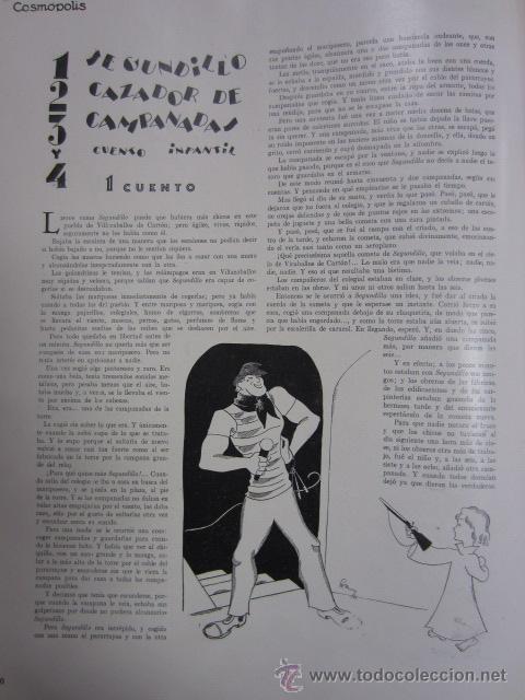 Coleccionismo de Revistas y Peri&oacute;dicos: Segundillo cazador de campanadas/ cuento de Antoniorrobles, dibujos de Serny - 1930  * COSM&Oacute;POLIS *