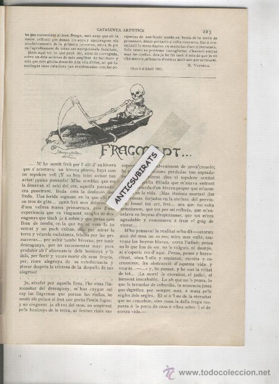Sammeln von Zeitschriften und Zeitungen: REVISTA 1902 J. BERGA BOADA OLOT M. VAYREDA J. POUS I PAGES AVINYONET D' EMPORD&Agrave; CALAVERAS