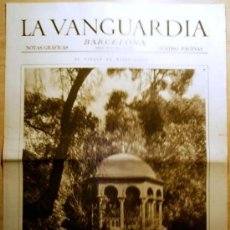 Coleccionismo de Revistas y Periódicos: LA VANGUARDIA. NOTAS GRÁFICAS BARCELONA 26 DE ABRIL DE 1930. Lote 35639055