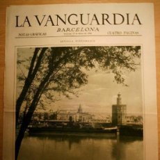 Coleccionismo de Revistas y Periódicos: LA VANGUARDIA. NOTAS GRÁFICAS BARCELONA 12 DE ENERO DE 1930. Lote 35738897