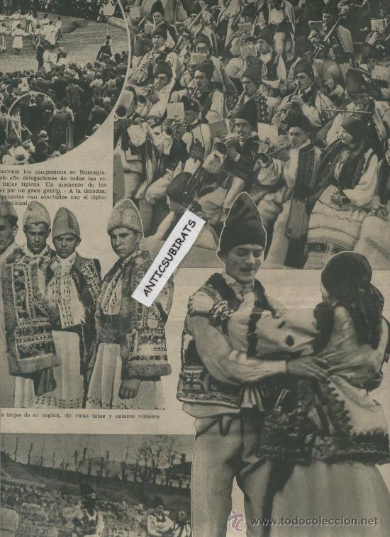 Coleccionismo de Revistas y Peri&oacute;dicos: LA VANGUARDIA A&Ntilde;O 1934 RUMANIA TRAJES TIPICOS REGIONALES RUMANOS