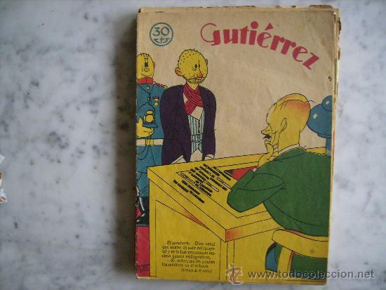 Coleccionismo de Revistas y Peri&oacute;dicos: GUTIERREZ,REVISTA DE HUMOR ( COMICO SATIRICA ) N&ordm; 119 DEL 09-10-1929.