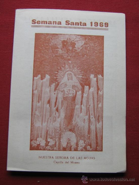 Coleccionismo de Revistas y Peri&oacute;dicos: PROGRAMA DEL DIA - SEMANA SANTA SEVILLA 1969 - PUBLICIDAD CASA RUBIO - VER ADICIONALES