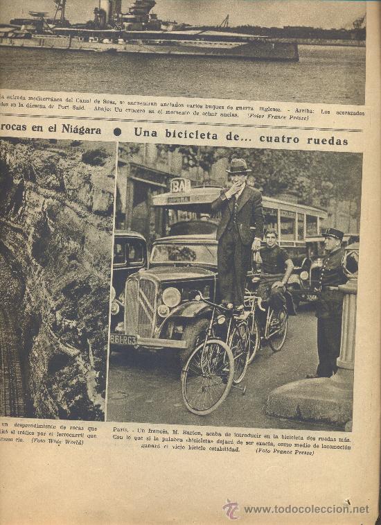 Coleccionismo de Revistas y Peri&oacute;dicos: LA VANGUARDIA A&Ntilde;O 1935 CICLISMO INVENTOS INVENTOR BICICLETA DE CUATRO RUEDAS PARA ADULTOS BARTON