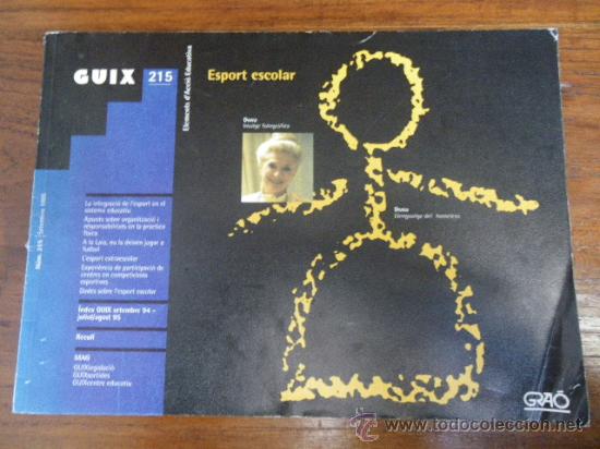 Coleccionismo de Revistas y Peri&oacute;dicos: Revista GUIX.  215. Esport escolar. 1995. Ed Gra&oacute;.