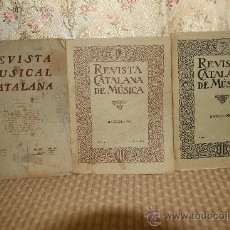 Coleccionismo de Revistas y Periódicos: 2619- REVISTA CATALANA DE MUSICA. AGUSTI GRAU. IMP CAMI. 1923 NUM 1 Y 2. 