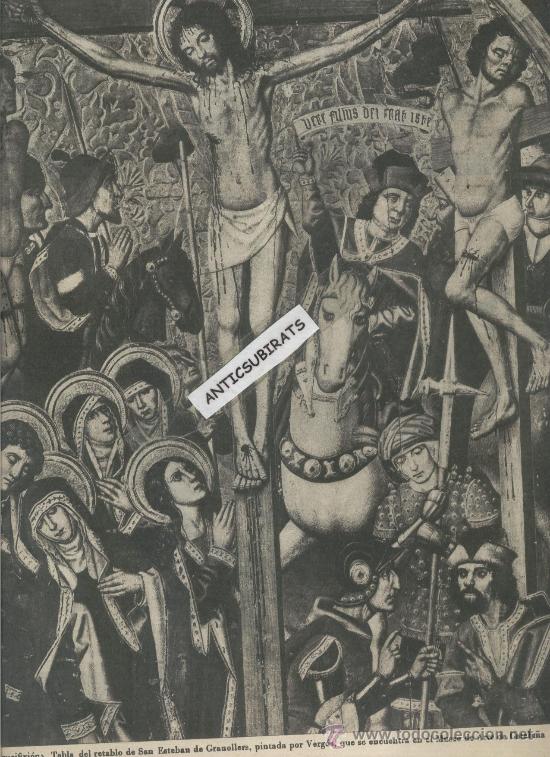 Colecionismo de Revistas e Jornais: LA VANGUARDIA A&Ntilde;O 1936 ANUNCIO DE CACAOLAT. CRUCIFIXION SANT ESTEVE DE GRANOLLERS VERGOS GRANOLLES