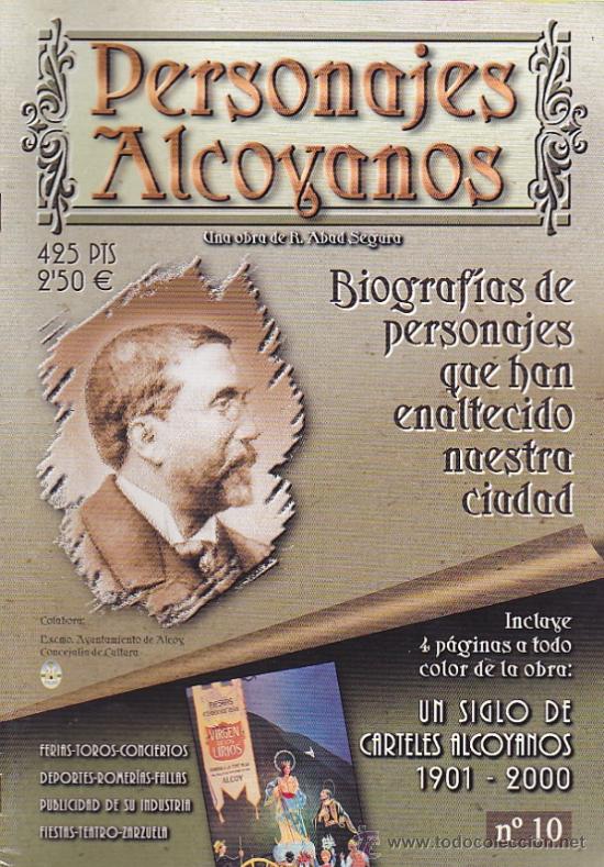 Coleccionismo de revistas y peri&oacute;dicos: PERSONAJES Y CARTELES ALCOYANOS--31 FASCICULOS-- VER FOTOGRAFIAS Y DESCRIPCI&Oacute;N