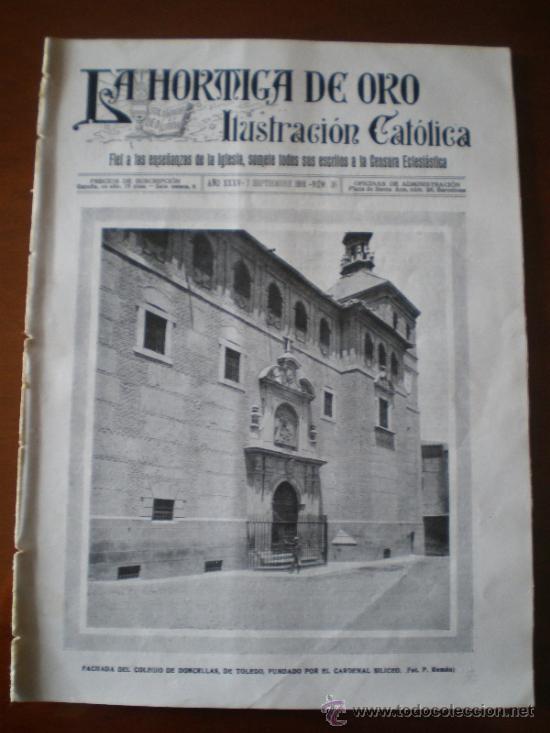 Coleccionismo de revistas y peri&oacute;dicos: LA HORMIGA DE ORO N&ordm; 36 (07/09/18) BENASAL CASTELLON SOLARES TOLEDO GERONA MOSERRAT FUNICULAR