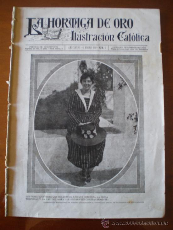 Coleccionismo de revistas y peri&oacute;dicos: LA HORMIGA DE ORO N&ordm; 1 (04/01/19) TARRAGONA ARENYS DE MAR MURCIA EIBAR SEVILLA IRUN COMUNICACIONES