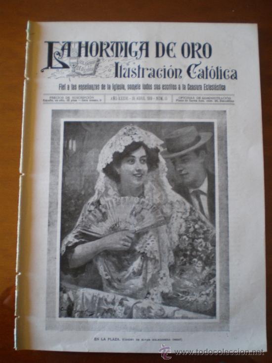 Coleccionismo de revistas y peri&oacute;dicos: LA HORMIGA DE ORO N&ordm; 15 (19/04/19) COLLELL VALLADOLID AVIACION VALENCIA MELILLA SARRIA MALAGARRIGA