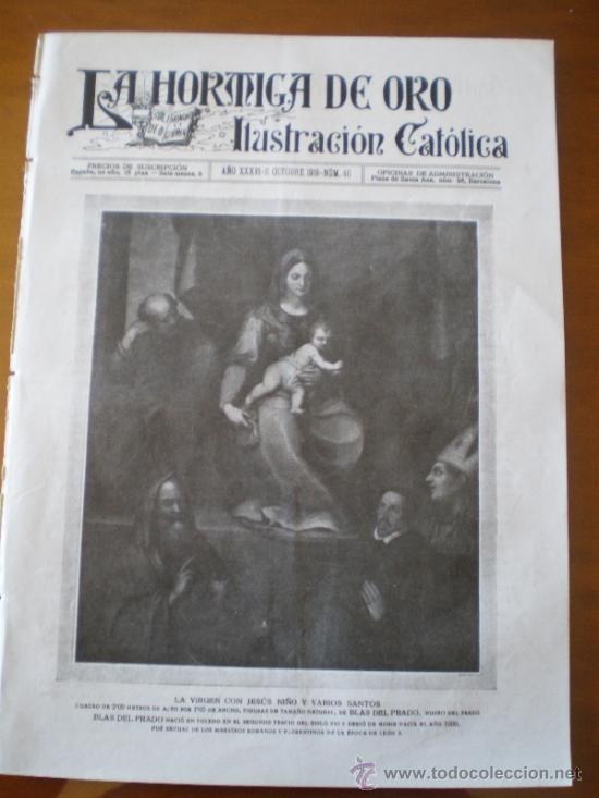 Coleccionismo de revistas y peri&oacute;dicos: LA HORMIGA DE ORO N&ordm; 40 (11/10/19) ZARAGOZA GUADALAJARA INUNDACIONES VALENCIA VITORIA TARRAGONA VICH