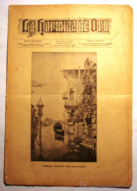 Coleccionismo de revistas y peri&oacute;dicos: REVISTA LA HORMIGA DE ORO -VIERNES 22 SETIEMBRE 1893 - N&ordm; 35 -