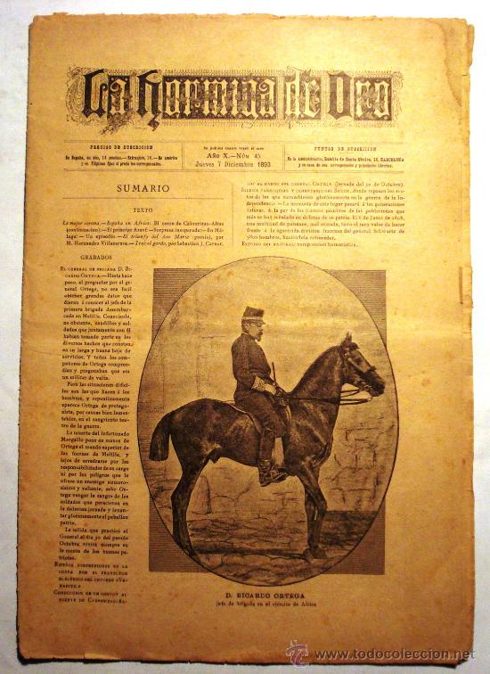Coleccionismo de revistas y peri&oacute;dicos: REVISTA LA HORMIGA DE ORO -JUEVES 7 DE DICIEMBRE 1893 - N&ordm; 44 -